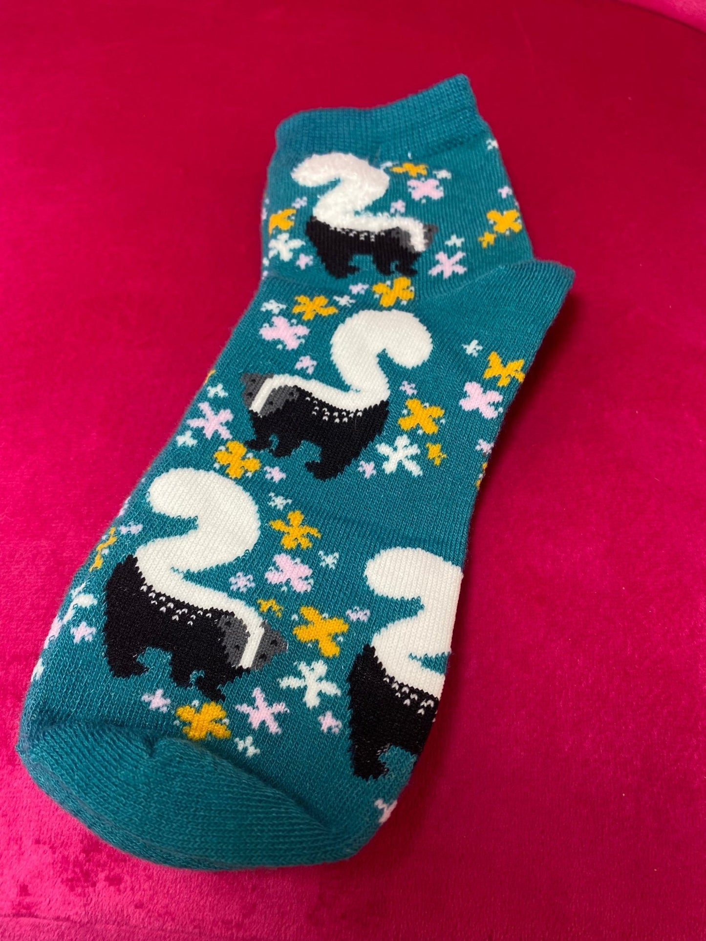 Chaussettes montantes à motif de mouffette