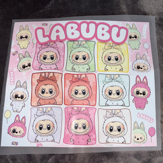 Labubu Squares Shirt  Transfer