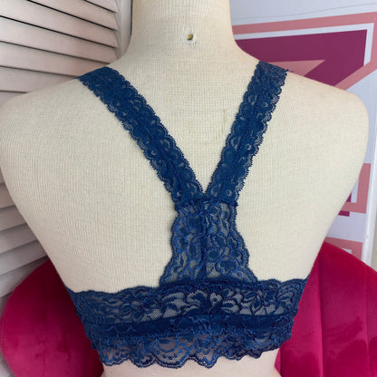 Navy Blue Lace Bralette