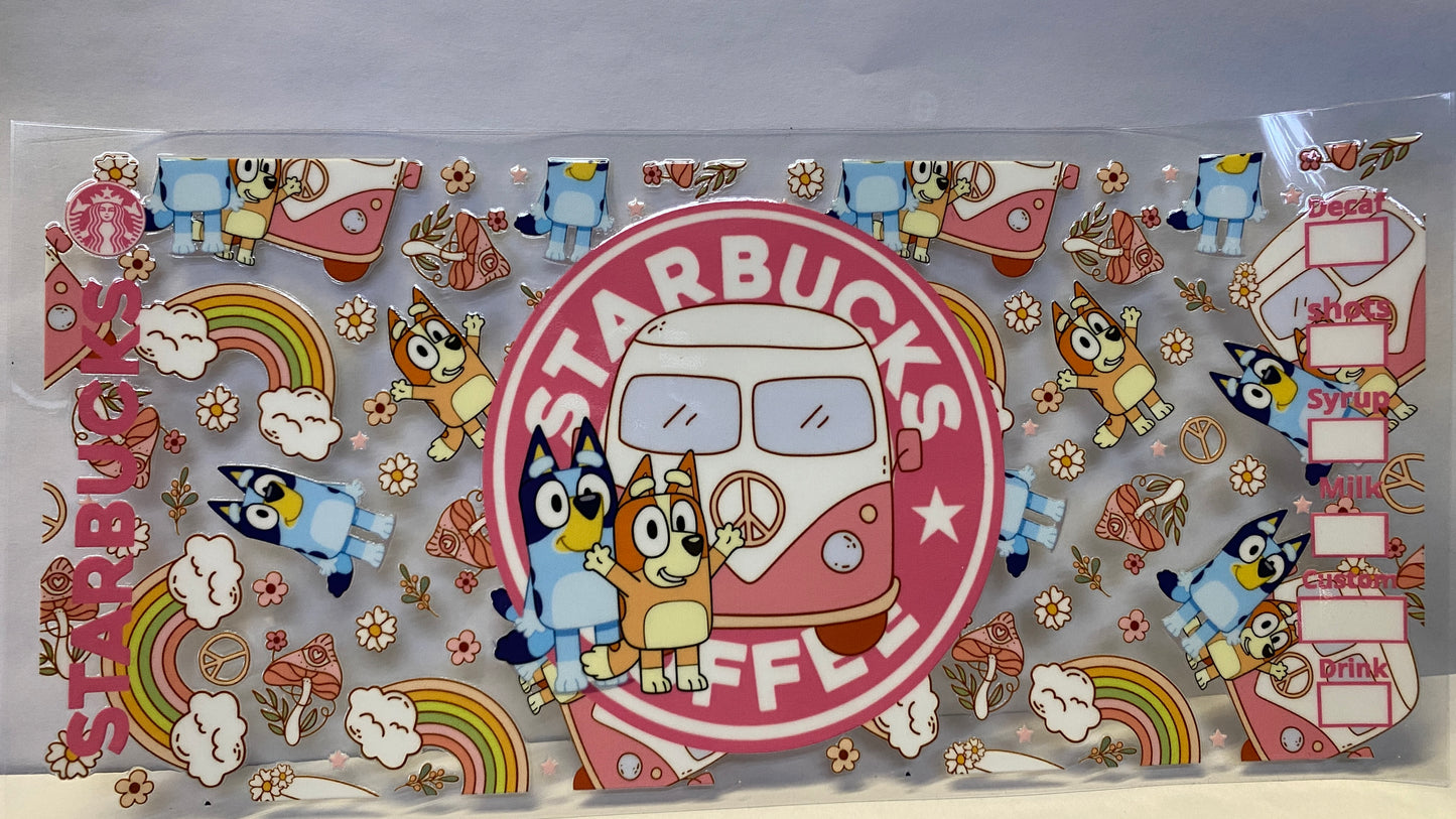 Starbuck Bluey CUP WRAP