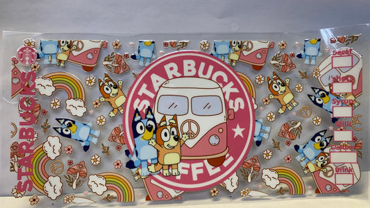 Starbuck Bluey CUP WRAP