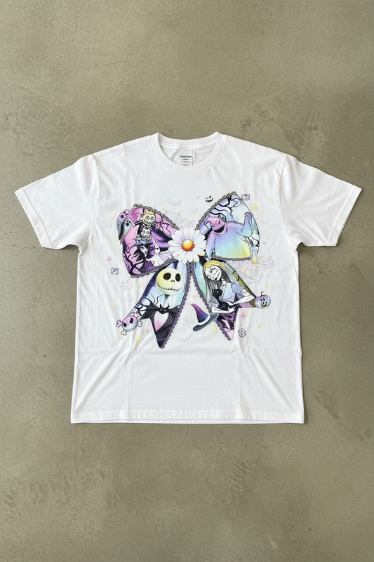 Halloween JACK AND SALLY ADULT GRAPHIC TEE