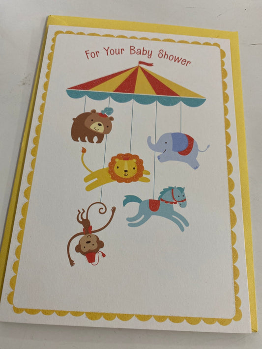 Carte de vœux de félicitations pour baby shower