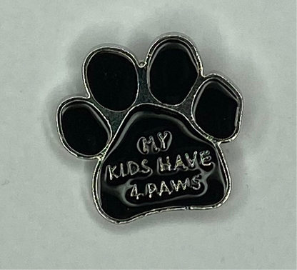 My pets have 4 Paws Dogs and Cats Enamel Lapel PinPin
