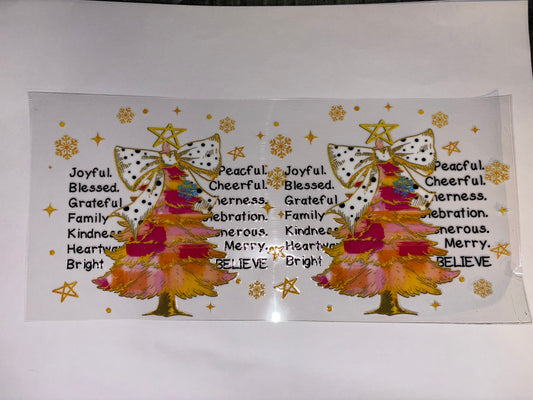 Christmas Tree CUP WRAP DIY