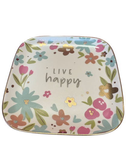 Live Happy Trinket Tray