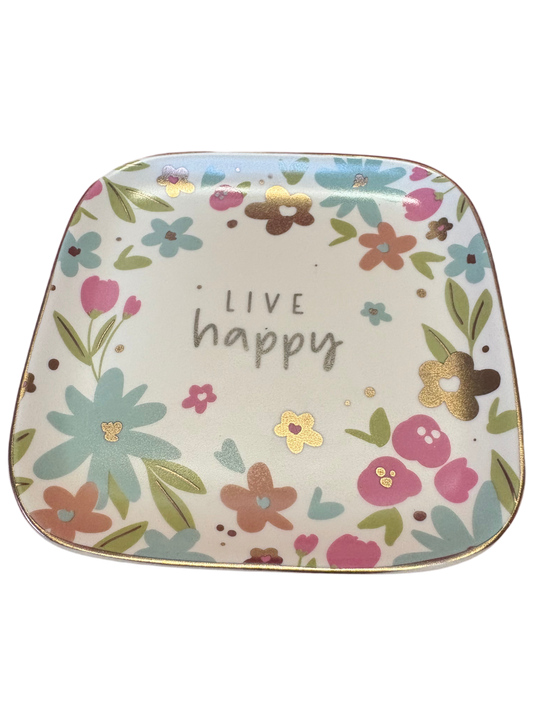 Live Happy Trinket Tray