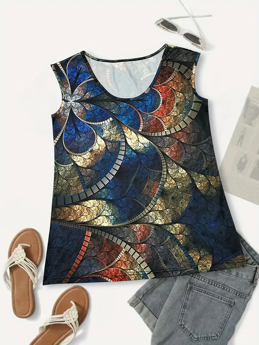 Vintage Graphic Tank Top 2X