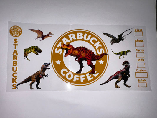 Dinosaurs SB CUP WRAP DIY