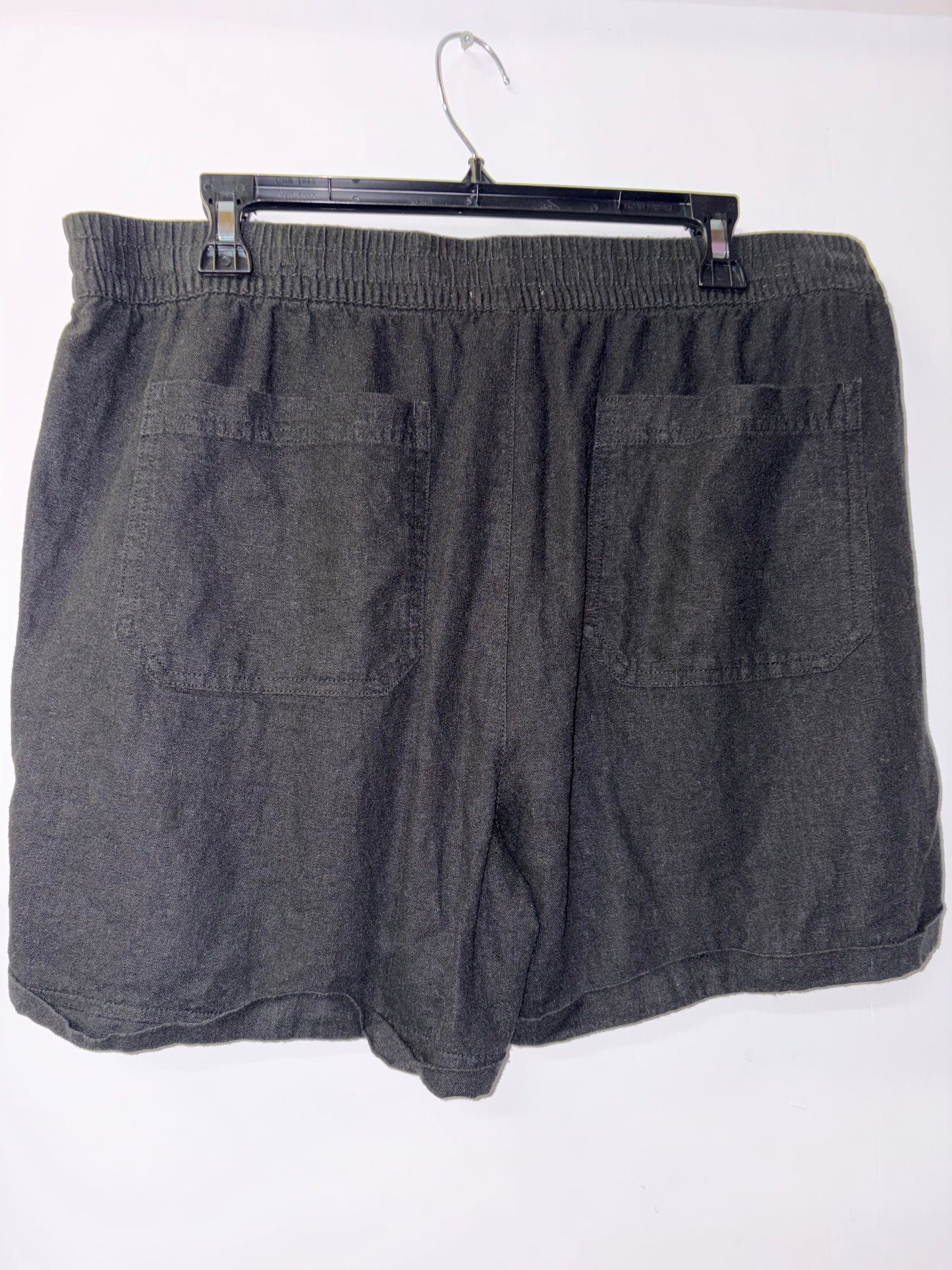 FINAL SALE Frank and Oak Linen Black Shorts Large