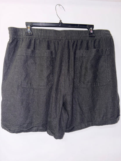 FINAL SALE Frank and Oak Linen Black Shorts Large