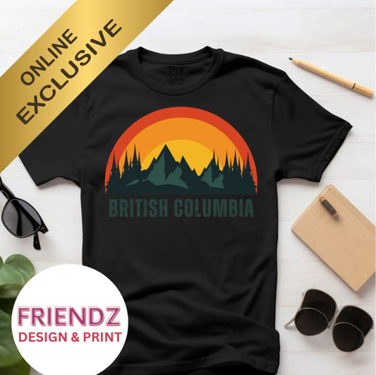 British Columbia Mountain Graphic Tee Souvenir