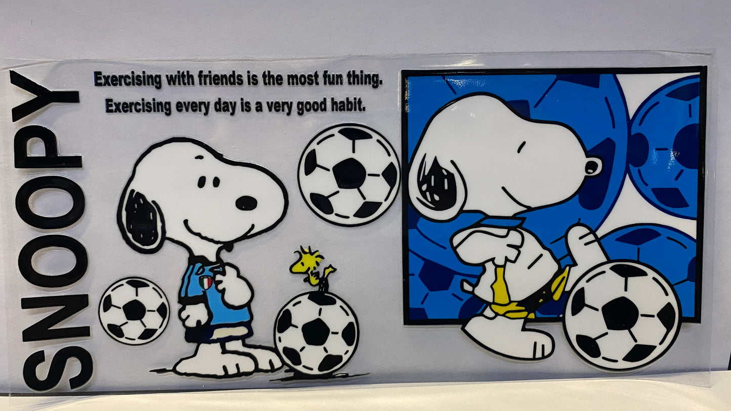 Snoopy Soccer CUP WRAP