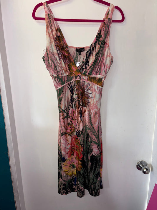 FINAL SALE Pink Floral Papillon Dress