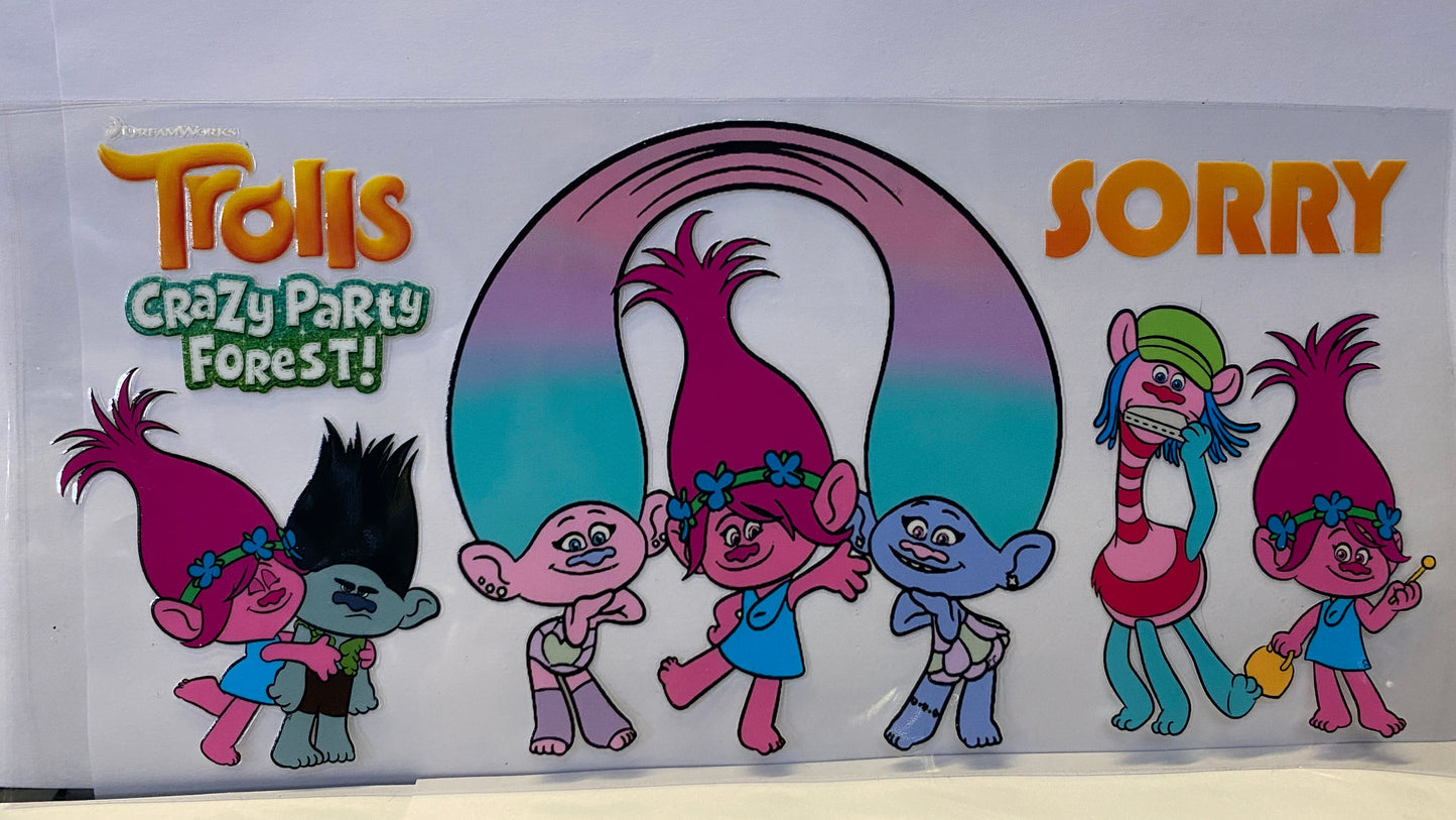 Trolls Crazy Party Forest CUP WRAP