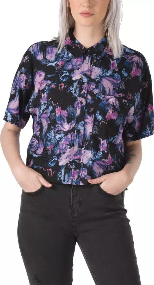 VANS Purple Cabbie Crop Top XS