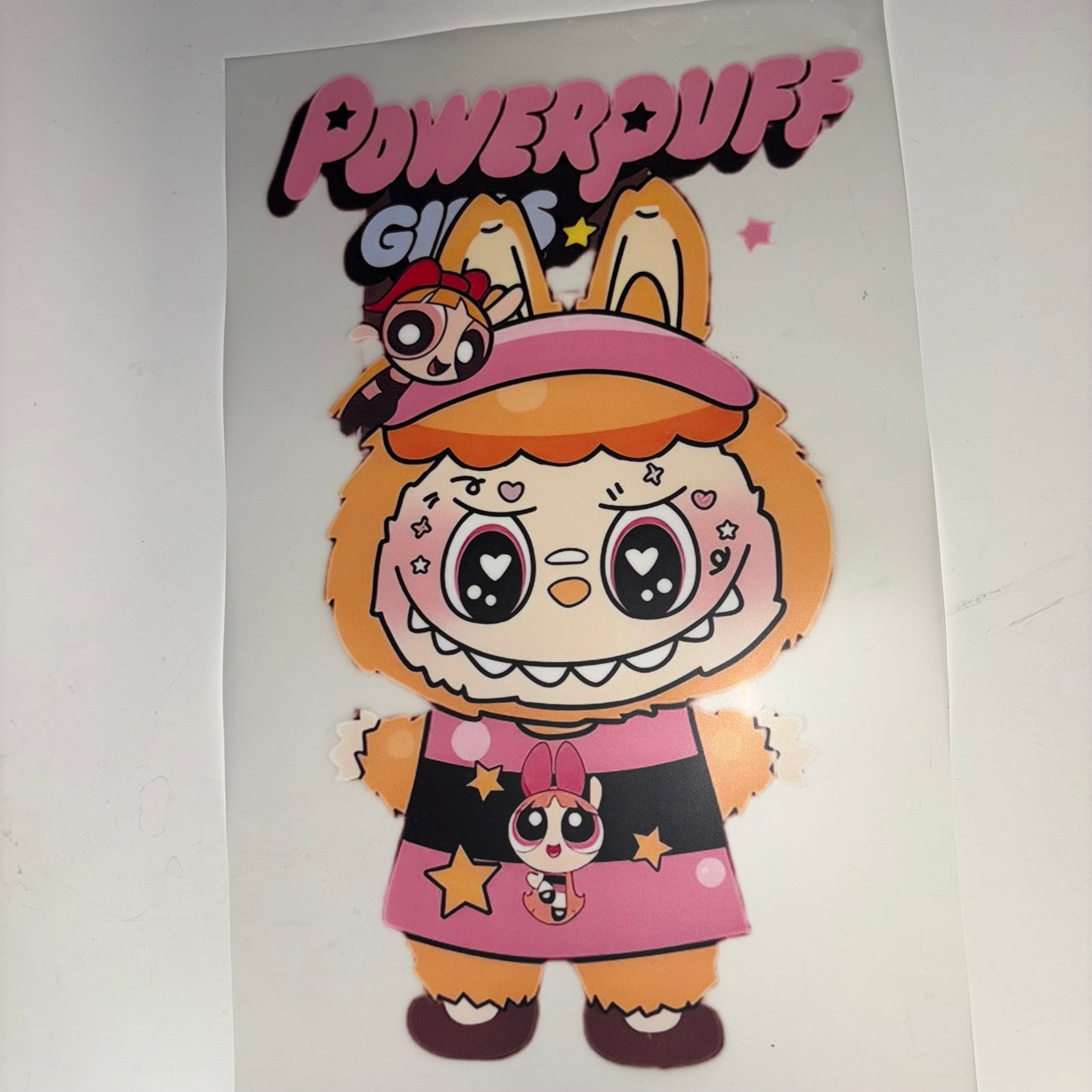 Labubu Powerpuff Pink SHIRT TRANSFER