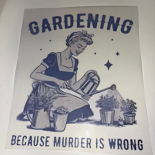 GARDEN | Gardening BLUE SHIRT TRANSFER