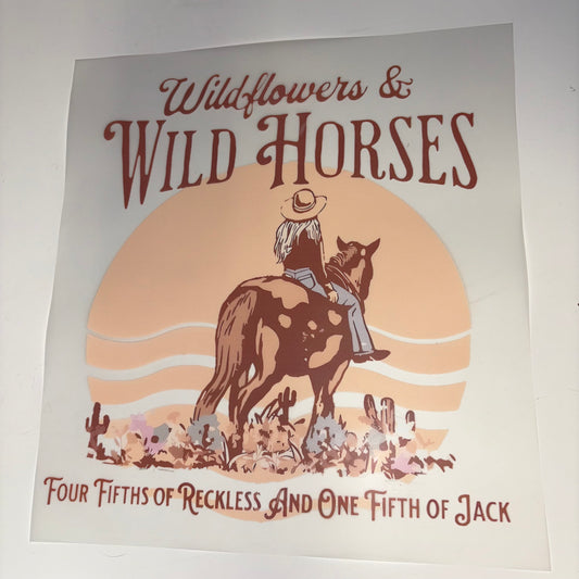 WESTERN | Wildflowers & Wild Horses SHIRT TRANSFER