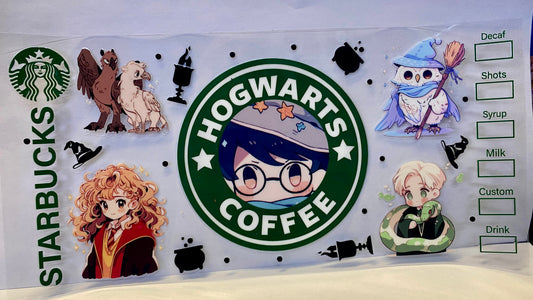 STARBUCKS Hogwarts Coffee CUP WRAP