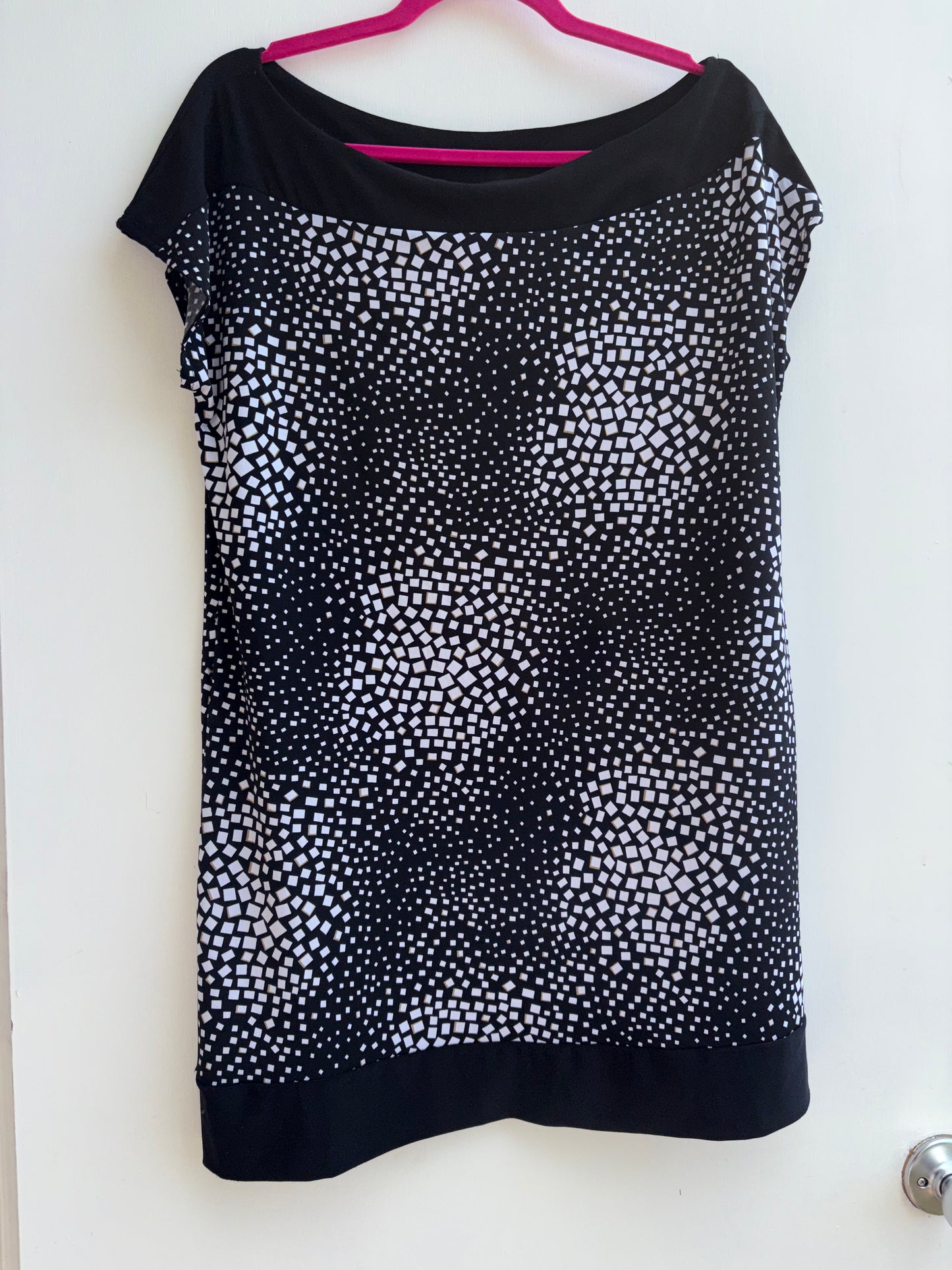Black White & Tan Bubble Pop Tunic XL/1X 1021