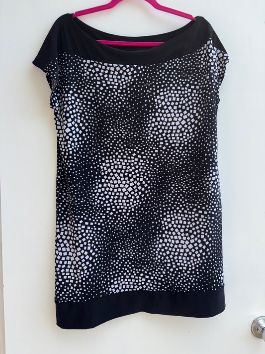 Black White & Tan Bubble Pop Tunic XL/1X 1021