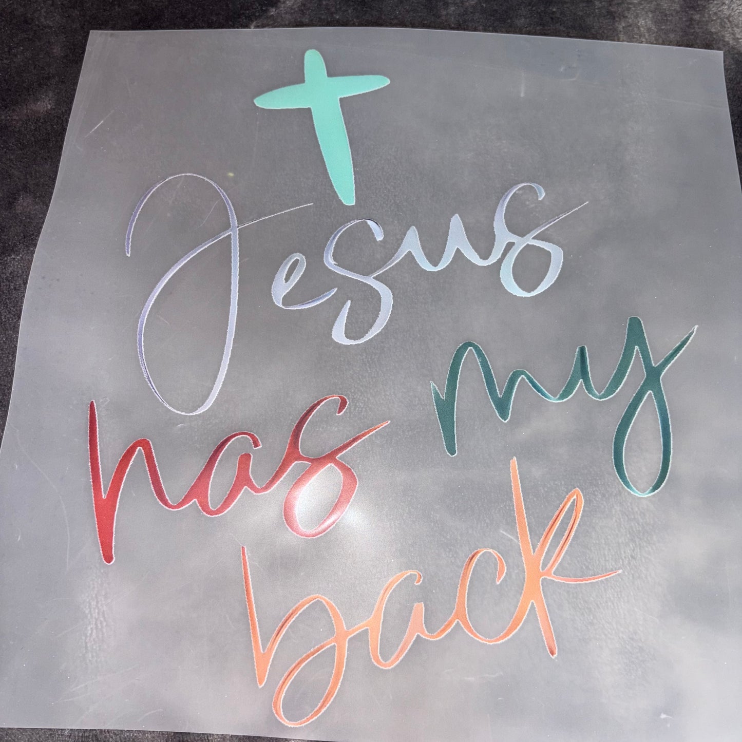 FAITH | Jesus has my back Shirt Transfer