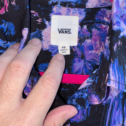 VANS Purple Cabbie Crop Top XS