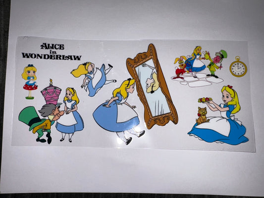 Alice in Wonderland Mirror CUP WRAP DIY