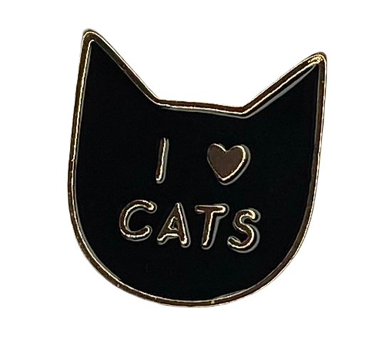 J'aime la broche en émail des chats