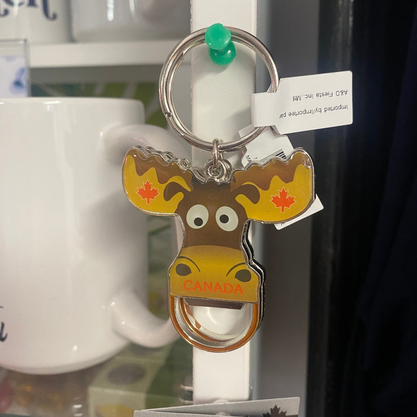 Porte-clés souvenir ouvre-bouteille Moose Canada