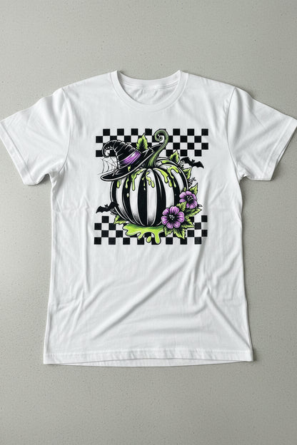 HALLOWEEN Witch Pumpkin ADULT GRAPHIC TEE
