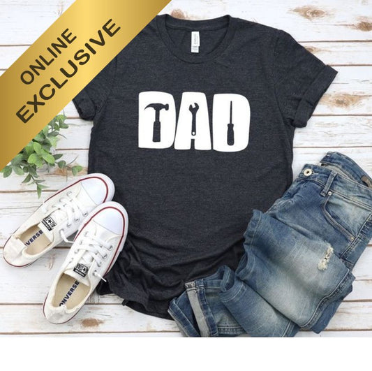 Dad Can Fix It Graphic Tee Shirt Fathers Day