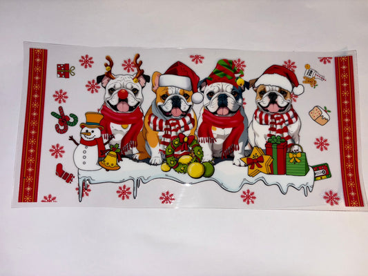Bulldogs Christmas CUP WRAPS DIY