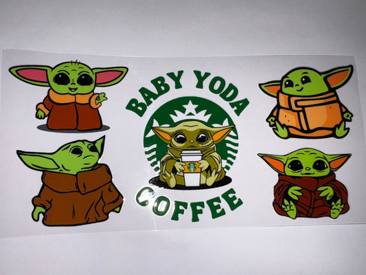 Baby Yoda Coffee Cup Wrap DIY