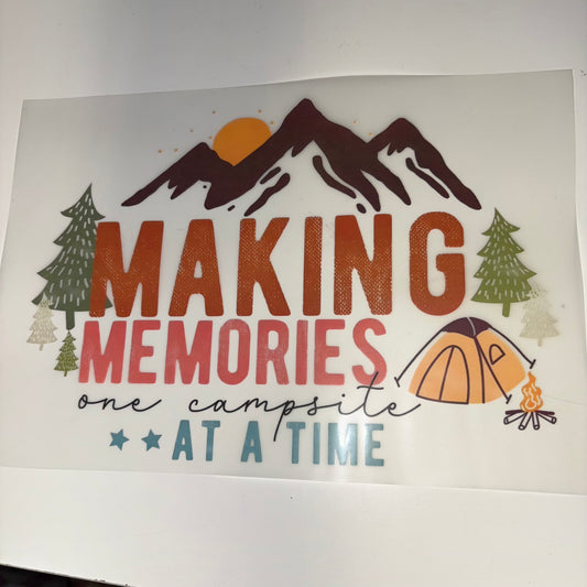 CAMPING | Making Memories one campsite at a time SHIRT TRANSFER