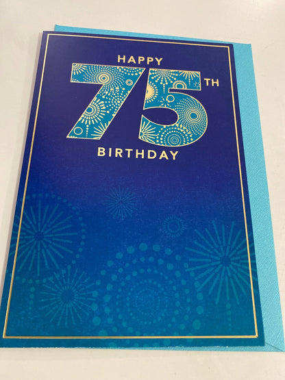 75th Birthday Greeting Card