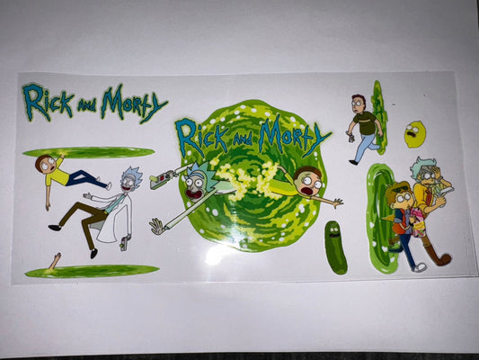 Rick Morty Cup Wrap DIY