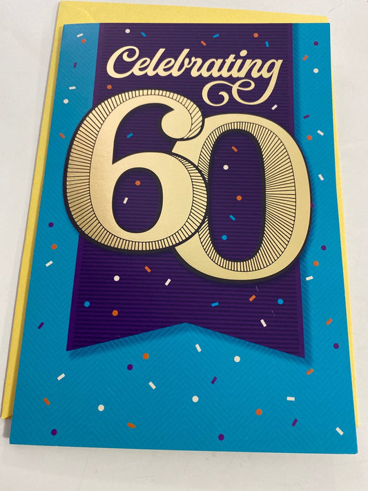 Carte de voeux pour le 60e anniversaire