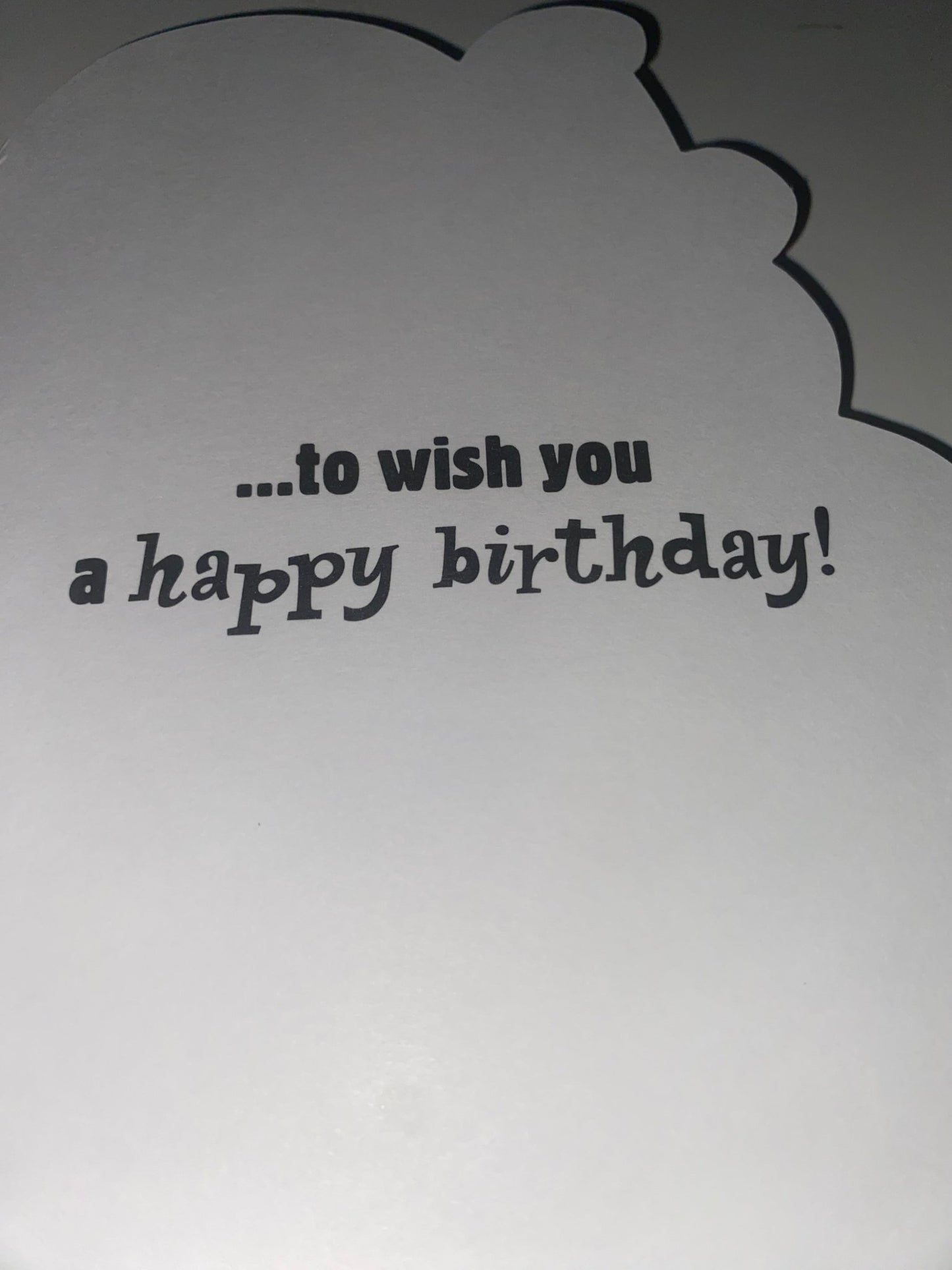 Just Chicken In Birthday Card