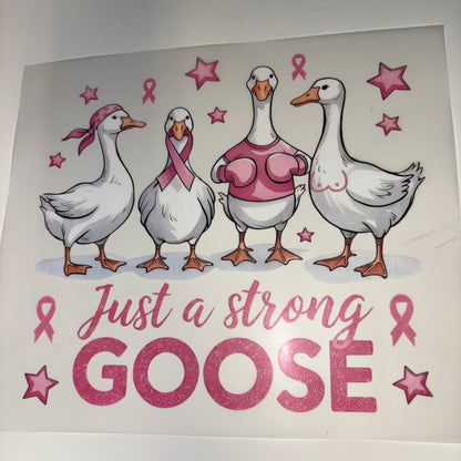 Breast Cancer Awareness Pink Goose SHIRT TRANSFER