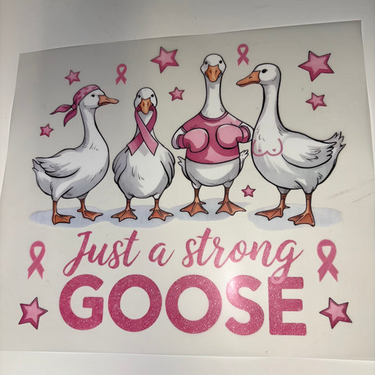 Breast Cancer Awareness Pink Goose SHIRT TRANSFER