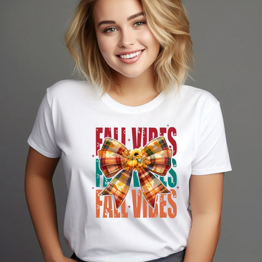 FALL VIBES BOW SHIRT TRANSFER