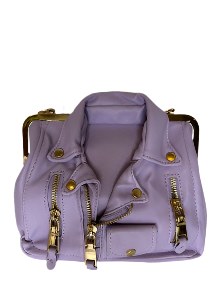 Iconic Leather Jacket Satchel Mini Purse Shoulder Bag