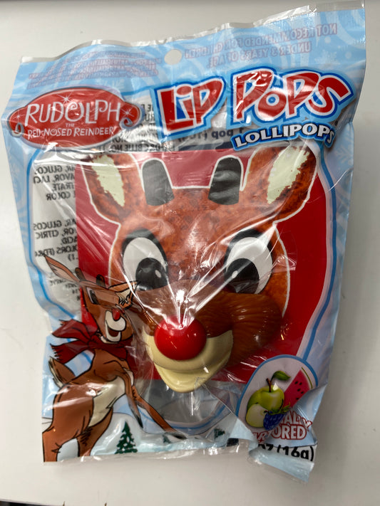 Rudolph the Red Nose Reindeer Lid Pops Lollipop