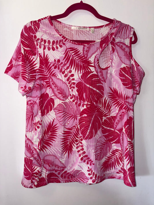 FINAL SALE Cyrus Pink Floral Off the Shoulder Top