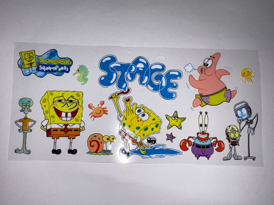 Spoungebob Stage CUP WRAP DIY