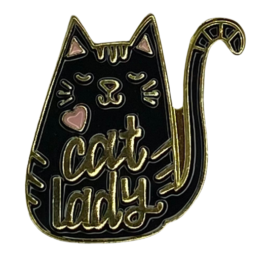 Épingle d’émail de dame de chat