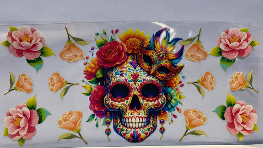 Sugar Skull Floral CUP WRAP
