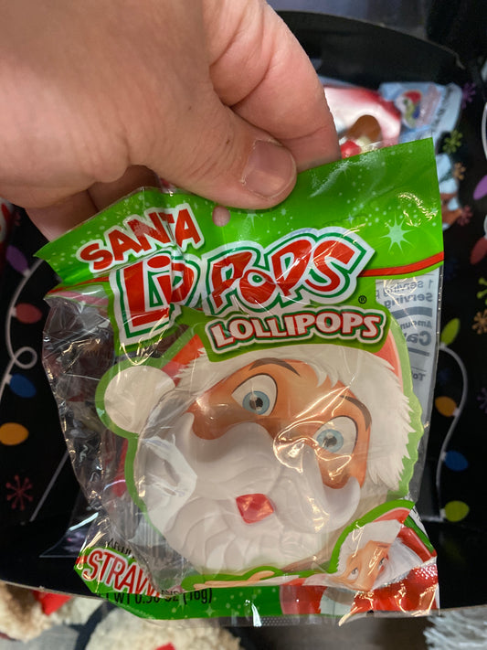 Santa Lip Pops Lollipops